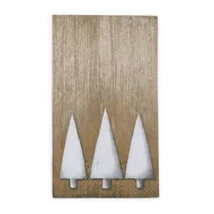 Servíettur Hvít tré löng