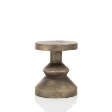 Kertastjaki lítill antík gull 12,5 cm